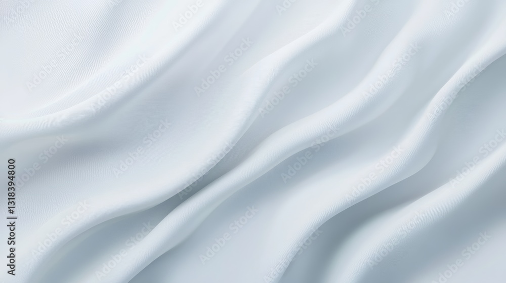 Obraz premium white abstract background. white silk satin texture background. Beautiful wavy soft folds on the surface of the fabric.