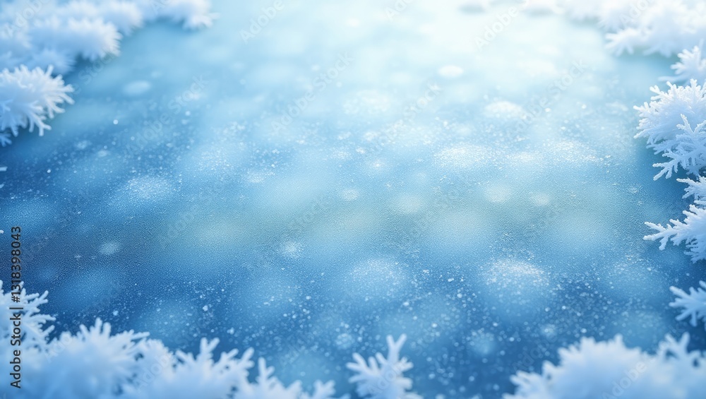 Abstract natural background of ice frost featuring hoarfrost crystals. Abstract natural background of ice frost featuring hoarfrost crystals.