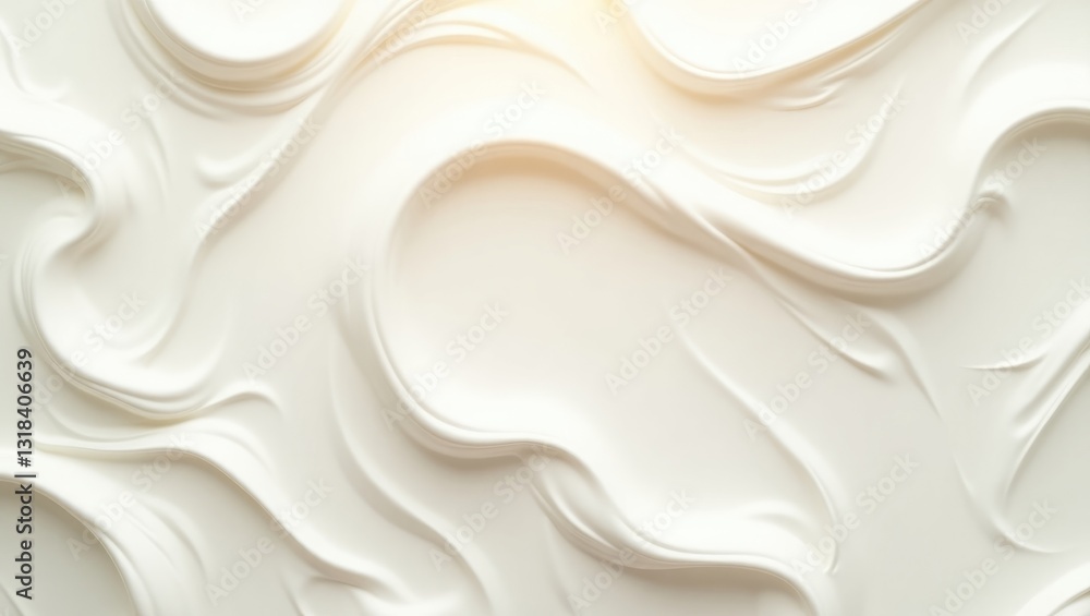 Fototapeta premium Backdrop close-up of cream texture.