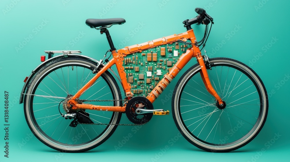 Solar-Powered LED Bicycle Lamp from Red Circuit Boards Solar-Powered LED Bicycle Lamp from Red Circuit Boards