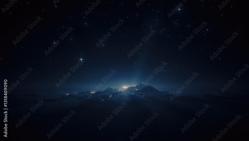 Fototapeta premium dark cosmos filled with tiny stars