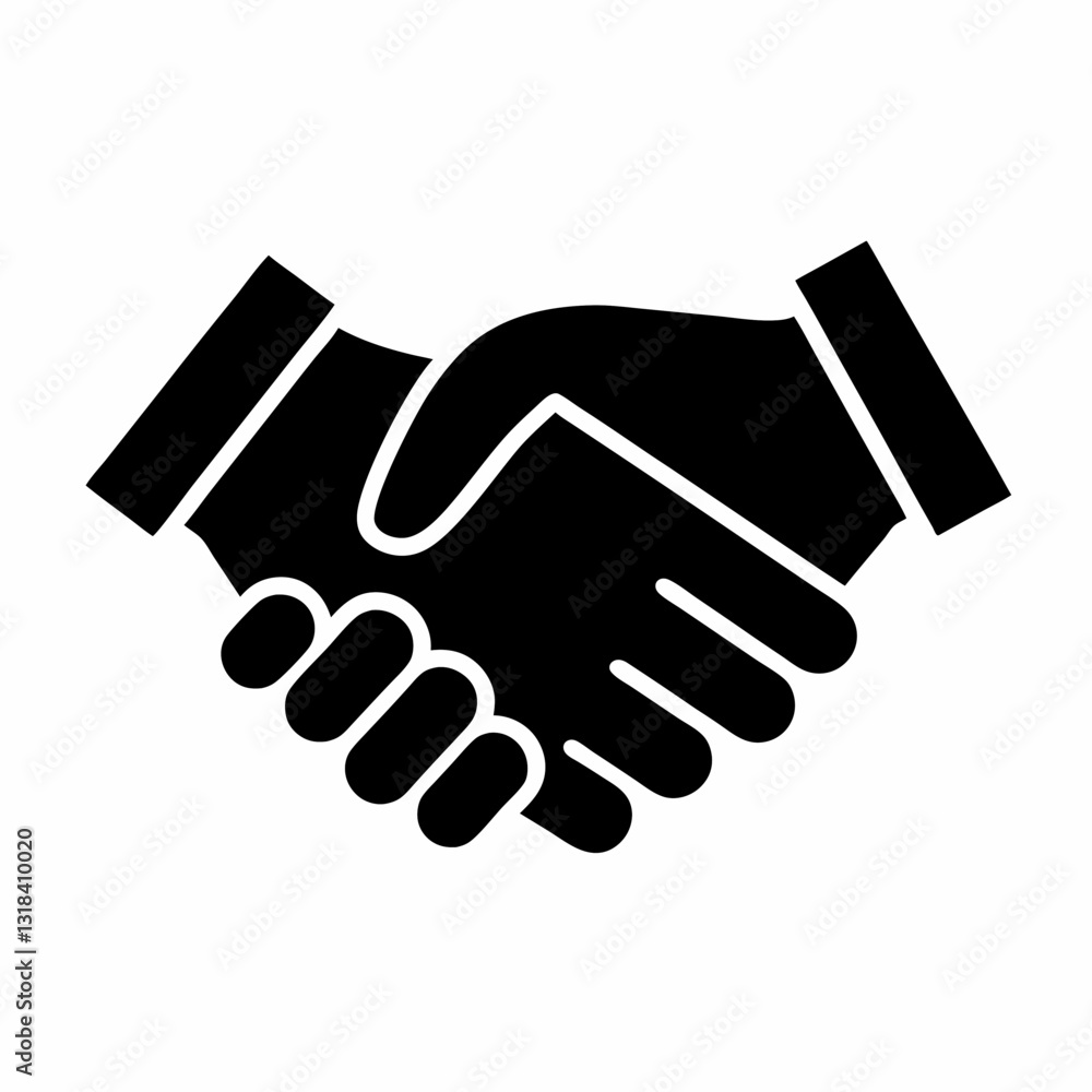 handshake icon vector art illustration handshake icon vector art illustration