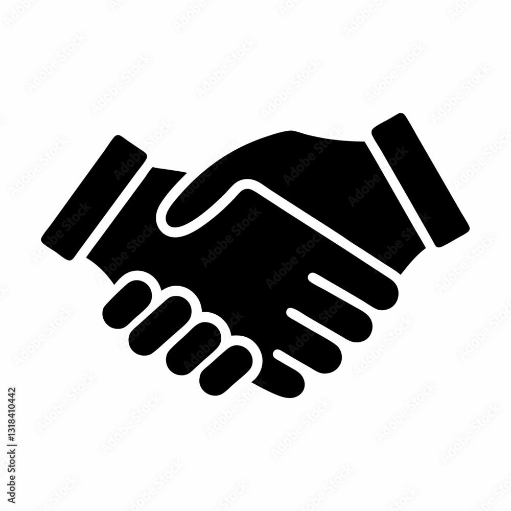 handshake icon vector art illustration handshake icon vector art illustration
