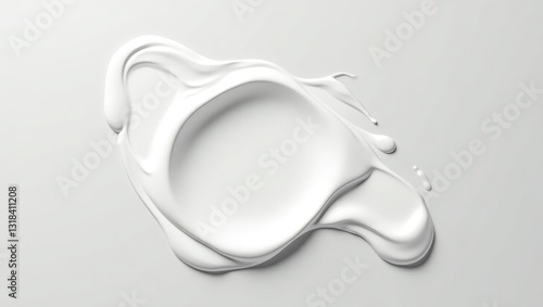 Cosmetic cream texture smears on a pastel background.