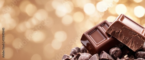 Pile of delicious chocolate bars and assorted chocolates showcasing ethical chocolate sourcing and production