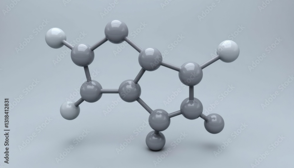 Obraz premium Chemical reaction model laboratory 3d visualization scientific environment abstract viewpoint molecular concept