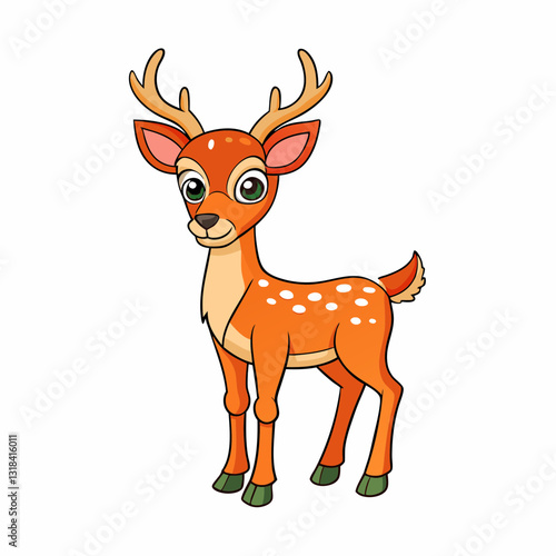 deer cartoon vector