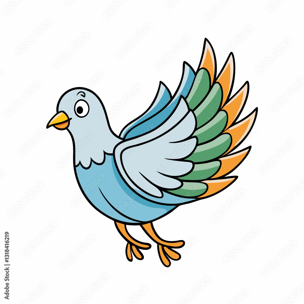 dove bird on a white background dove bird on a white background