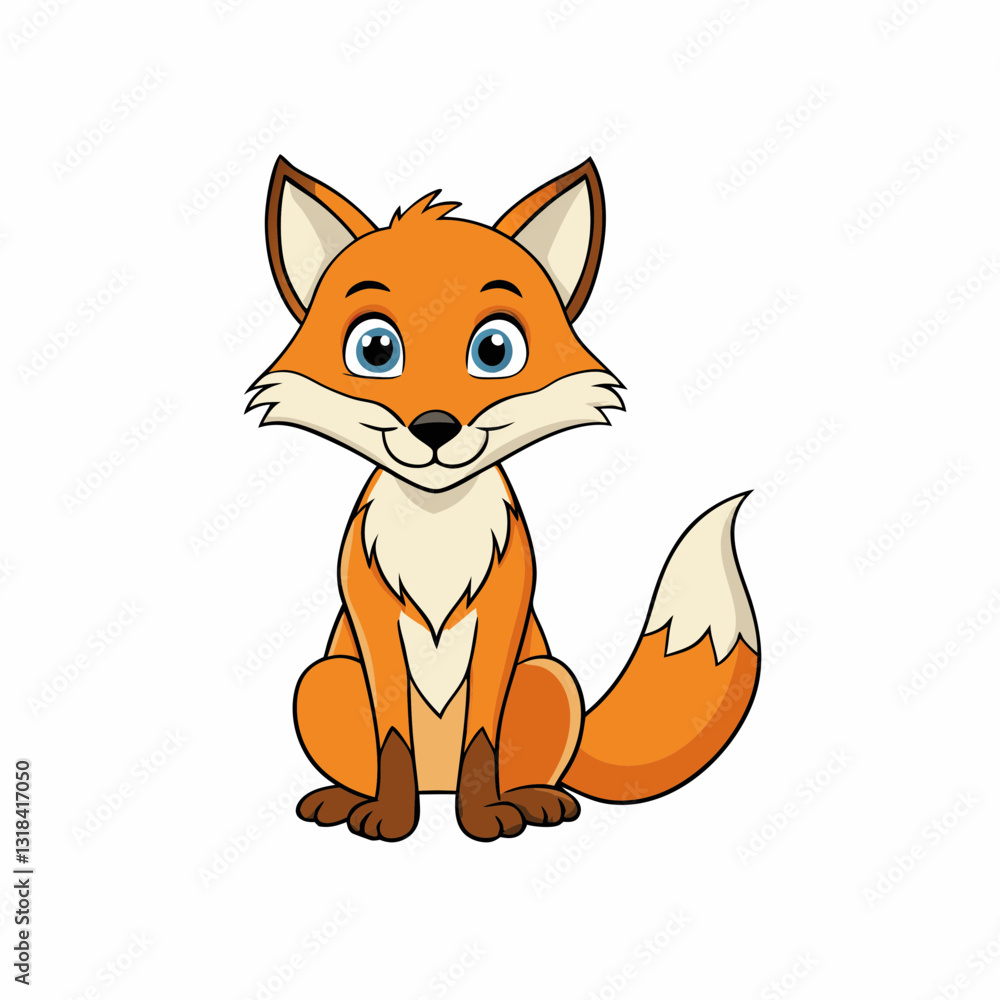fox cartoon vector fox cartoon vector
