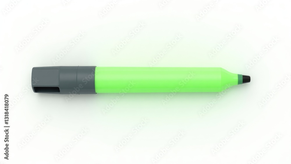 Green highlighter on a white background. Green highlighter on a white background.