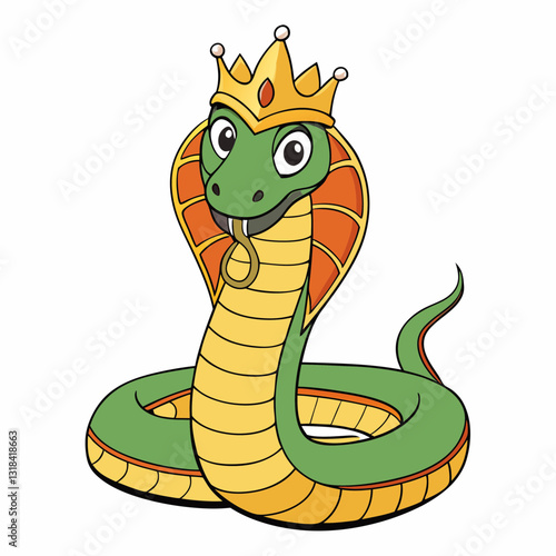 illustration of cartoon cobra