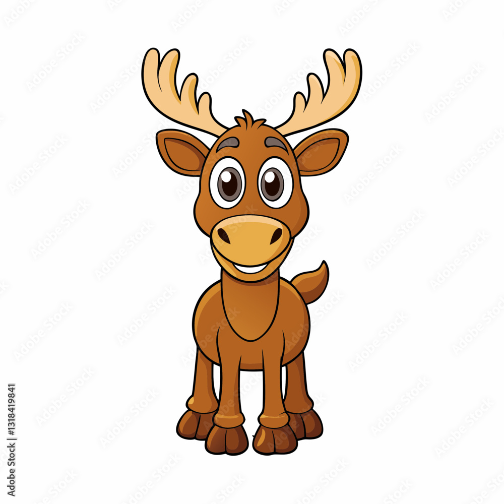 moose cartoon vector moose cartoon vector