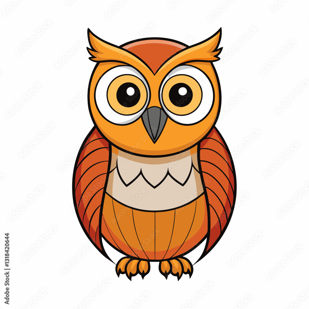 owl isolated on white owl isolated on white