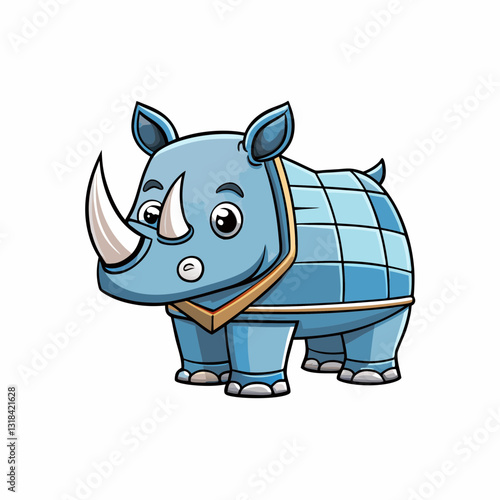 rhino cartoon vector