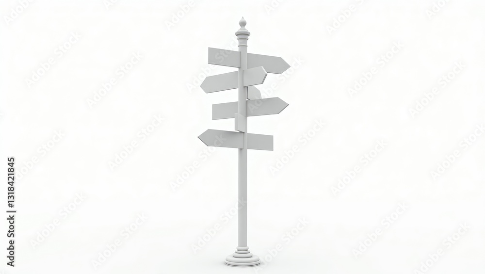 direction sign featuring empty spaces for text set against a white background. direction sign featuring empty spaces for text set against a white background.