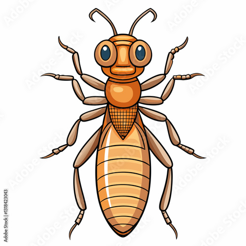 vector illustration of a termite