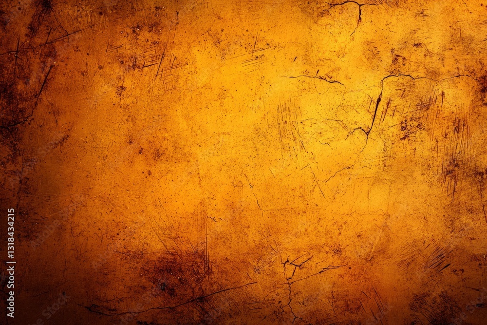Obraz premium Dark Yellow Textures Background, oxide grunge background, Grunge yellow background texture,, Scratched bright red paint