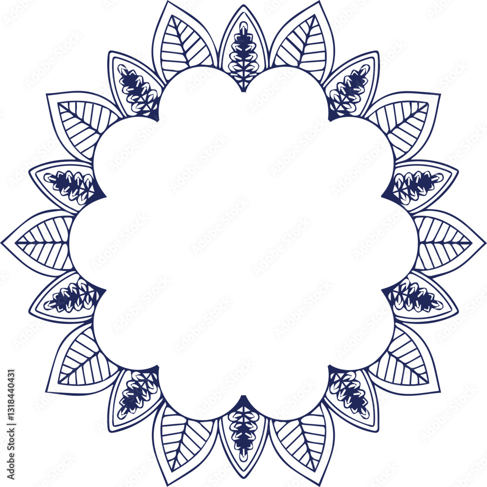 Beautiful flower art and mandala vector design Beautiful flower art and mandala vector design