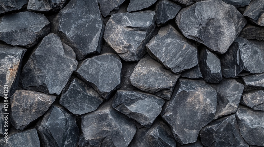 Fototapeta premium Black grunge background. Abstract stone background. Beautiful mountain texture pattern. Stone grunge banner. Dark gray rock backdrop.