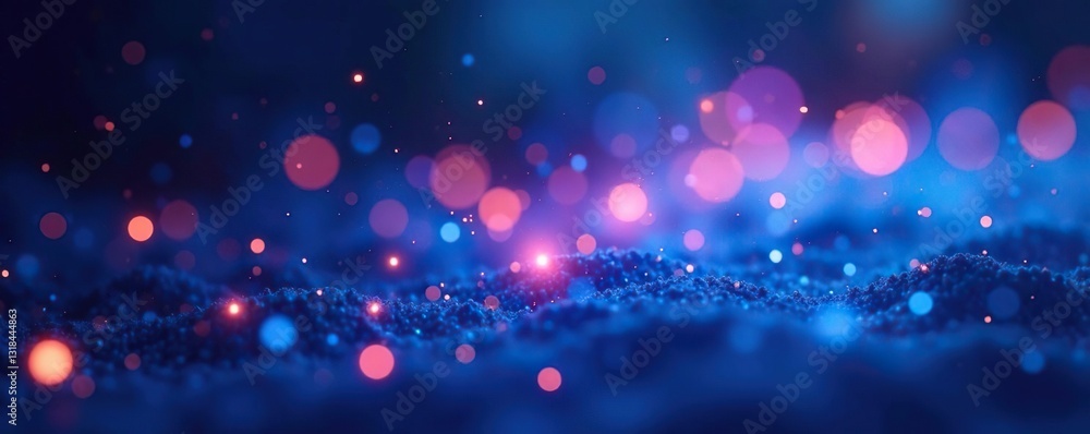 Sparkling blue lights scattered in the air with soft rainbows around them, glowing fog, luminous glow Sparkling blue lights scattered in the air with soft rainbows around them, glowing fog, luminous glow