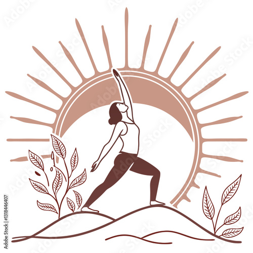 yoga lotus position vector