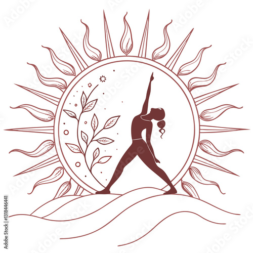 yoga lotus position vector