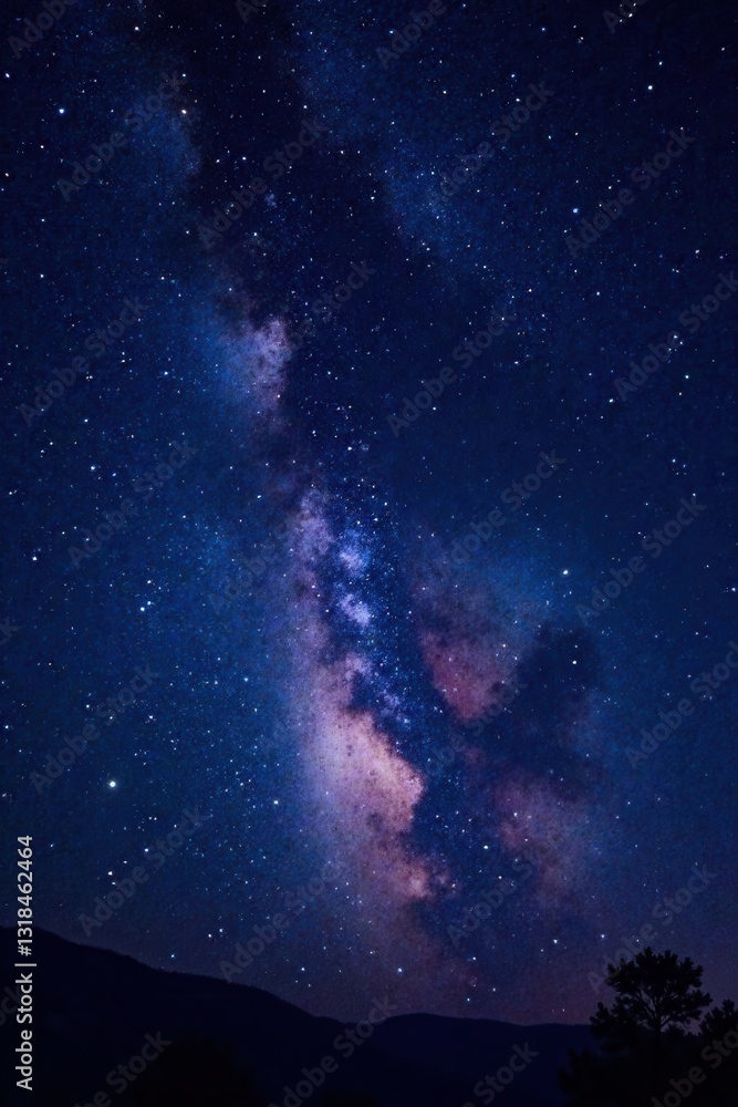 Celestial night sky with sparkling stars on dark canvas, universe, celestial Celestial night sky with sparkling stars on dark canvas, universe, celestial