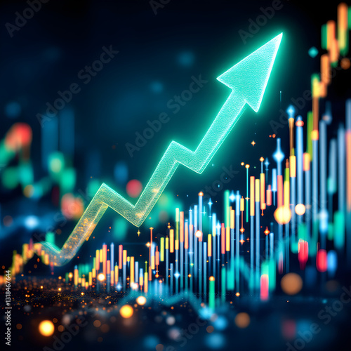 성공적인투자와상승하는그래프