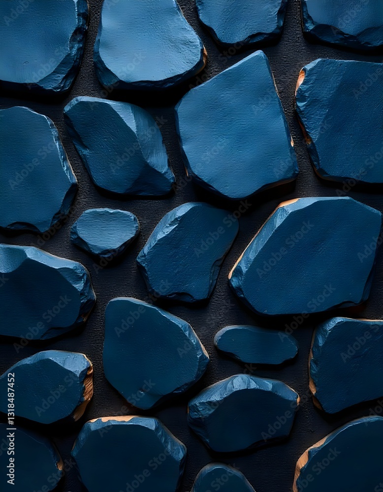 Fototapeta premium Blue Stone Mosaic