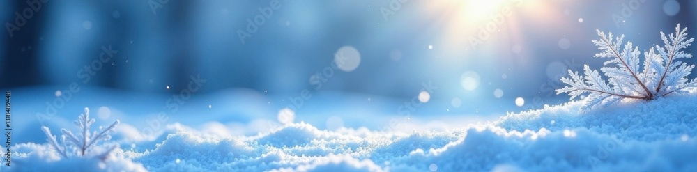 Ethereal winter landscape with swirling snowflakes and soft blue hues, winter, eternal, snowy Ethereal winter landscape with swirling snowflakes and soft blue hues, winter, eternal, snowy
