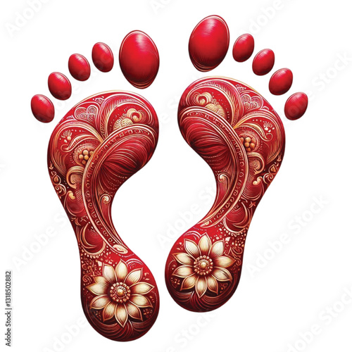 Laxmi Footprint vector