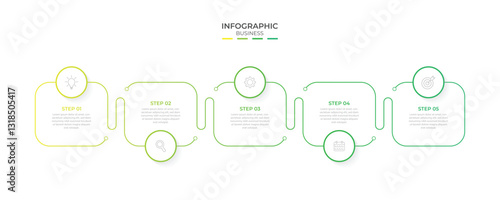 Vector Infographic label design template with icons and 5 options or steps. Can be used for process diagram, presentations, workflow layout, banner, flow chart, info graph.