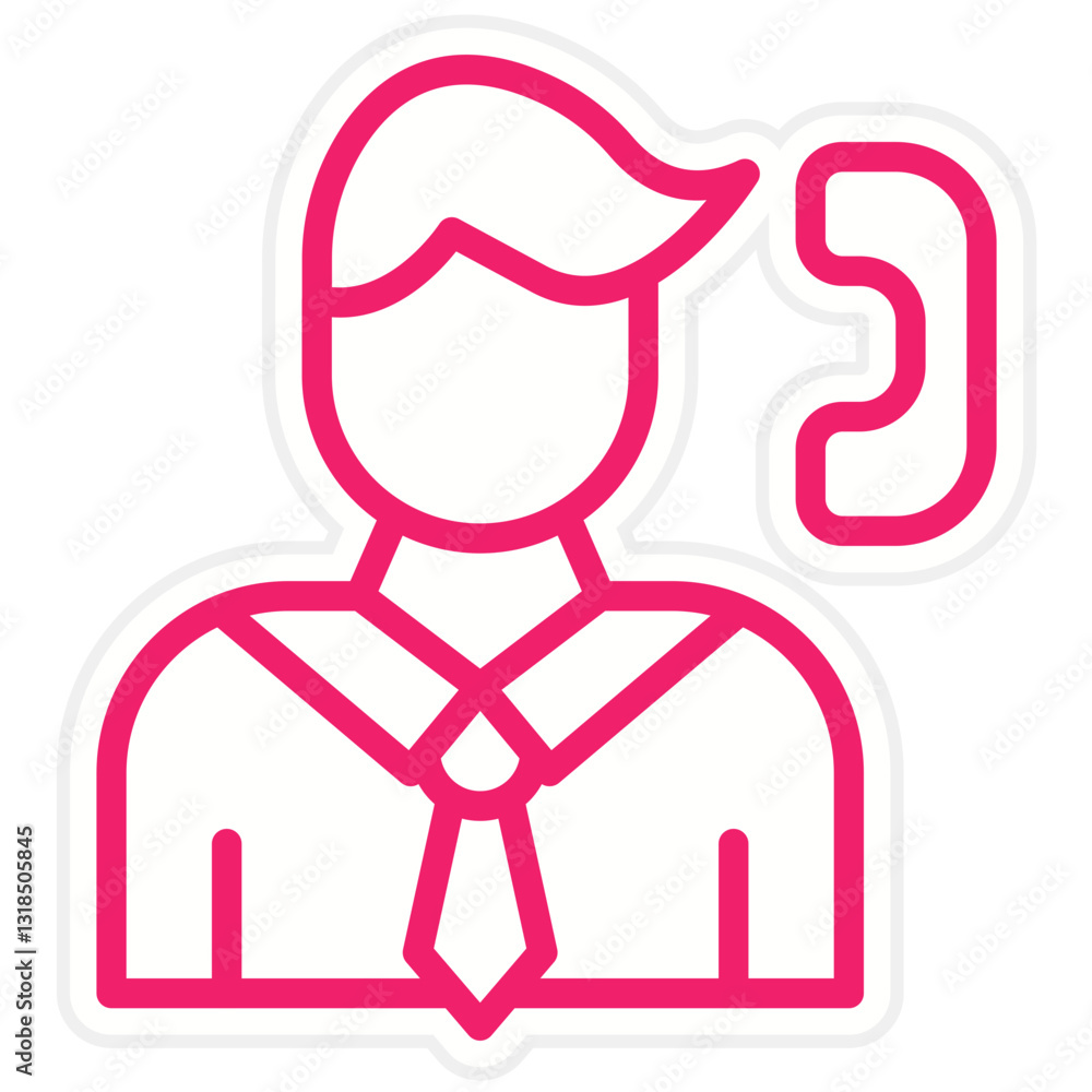 Vector Design Agent Icon Style Vector Design Agent Icon Style