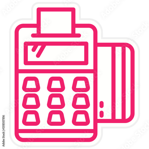 Vector Design Pos Terminal Icon Style