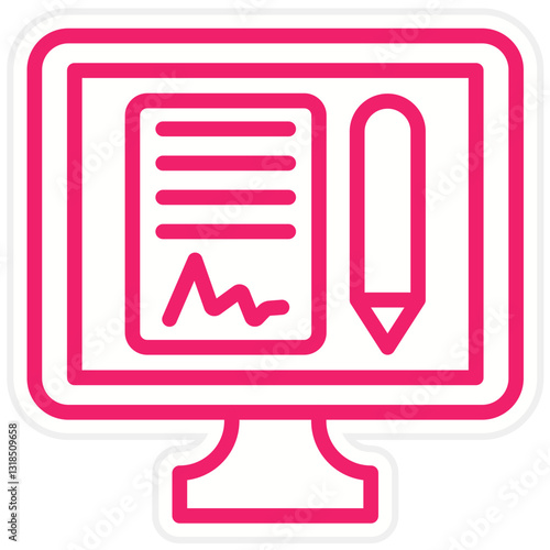 Vector Design Online Agreement Icon Style
