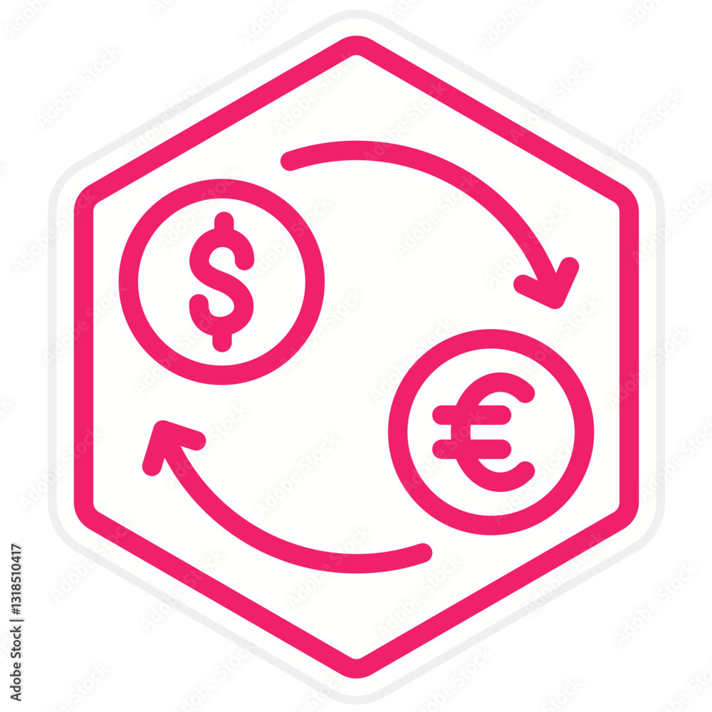 Vector Design Money Exchange Icon Style Vector Design Money Exchange Icon Style