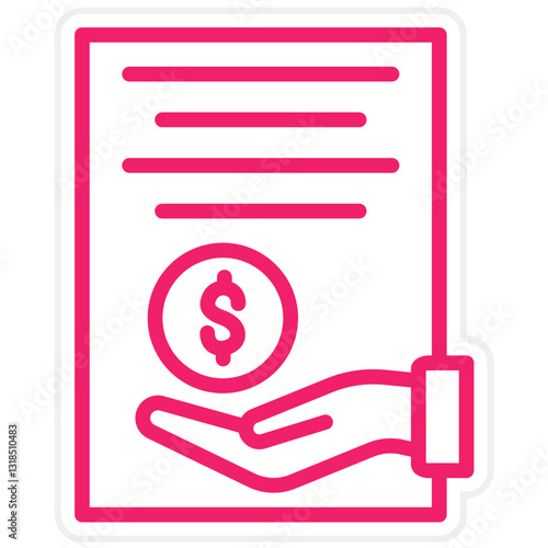 Vector Design Loan Icon Style