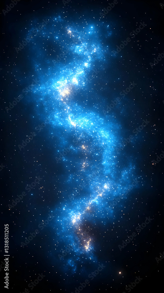 Naklejka premium Abstract Cosmic Nebula In Deep Space