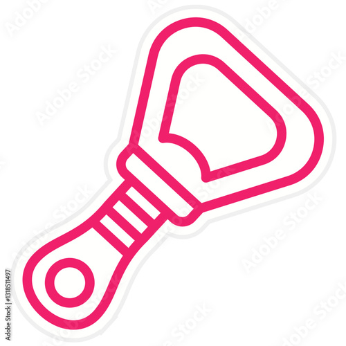 Vector Design Bottle Opener Icon Style