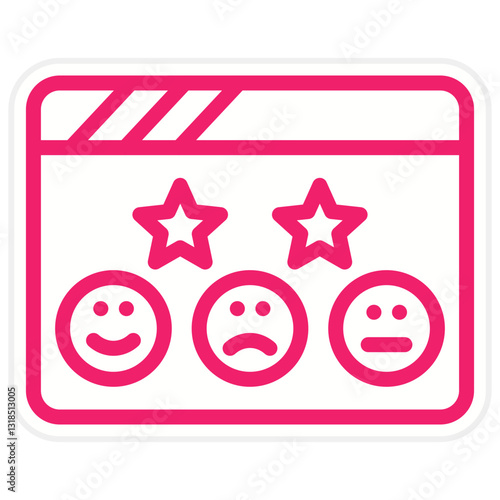 Vector Design Satisfaction Icon Style