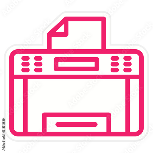 Vector Design Copy Machine Icon Style