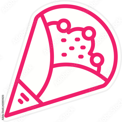 Vector Design Crepe Icon Style