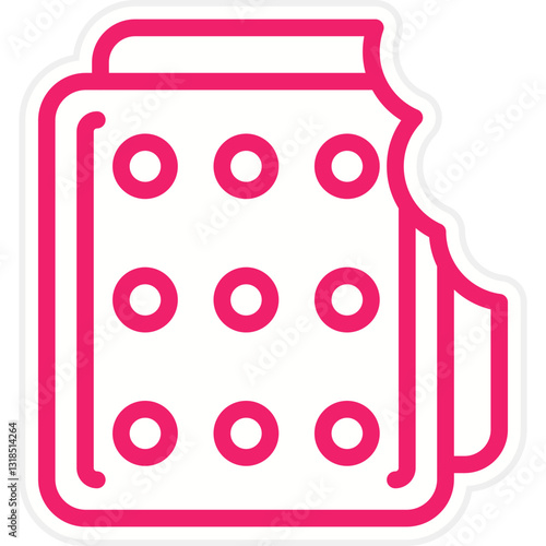 Vector Design Biscuits Icon Style