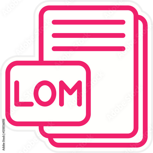 Vector Design LOM Icon Style