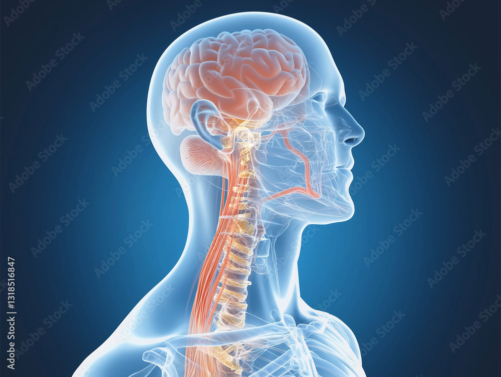 Stenosis medical therapy. Blood vessels surgery. Medical illustration of esophageal stenosis with detailed anatomy representation. Stenosis medical therapy. Blood vessels surgery. Medical illustration of esophageal stenosis with detailed anatomy representation.