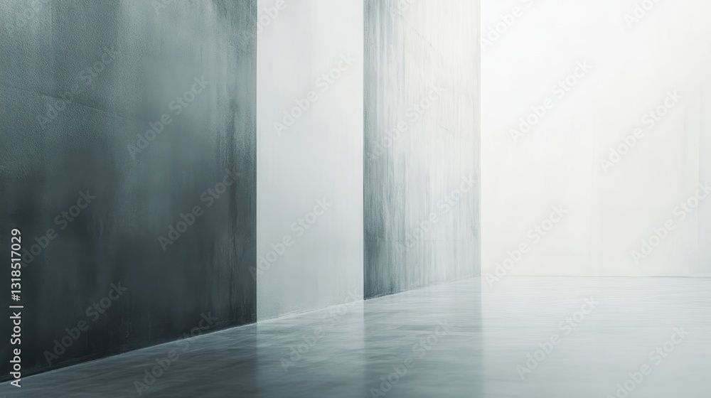 Modern Gradient Wall with Shades of Gray Transitioning to White for a Sleek Minimalistic Look Modern Gradient Wall with Shades of Gray Transitioning to White for a Sleek Minimalistic Look