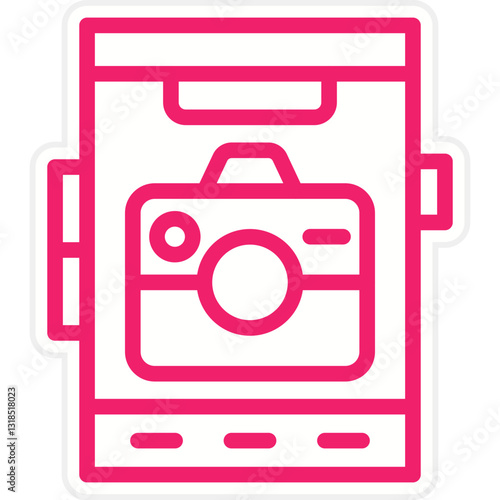 Vector Design Mobile Camera Icon Style