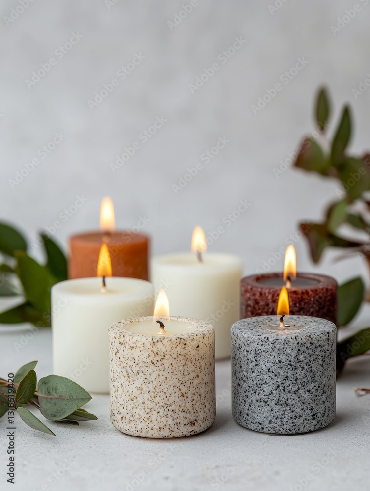Burning Scented Candles with Eucalyptus for Relaxation and Ambiance Burning Scented Candles with Eucalyptus for Relaxation and Ambiance