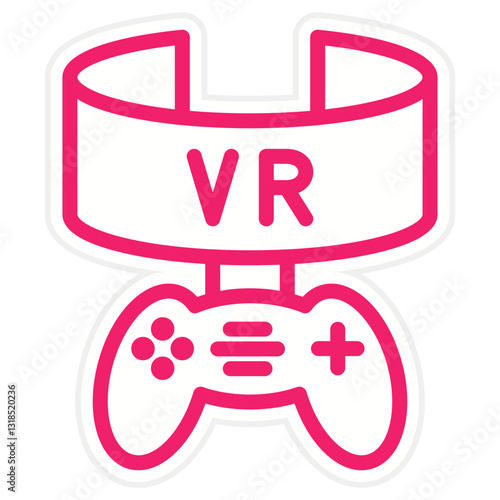 Vector Design Vr Gaming Icon Style