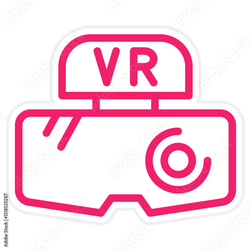 Vector Design Virtual Reality Icon Style
